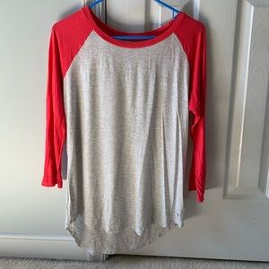 American Eagle Soft and Sexy Baseball Tee, Medium